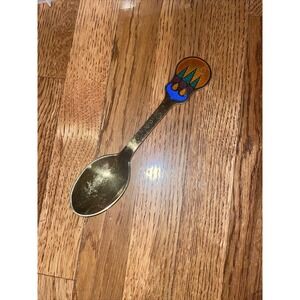 RARE 1979 A. Michelsen Danish Gilded Christmas Spoon Lars Akirke Sun Kingdom